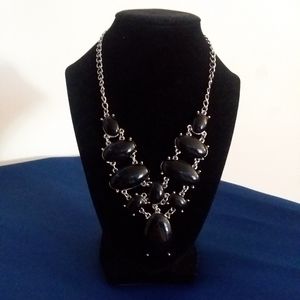 Black & Silver Bobble Necklace
